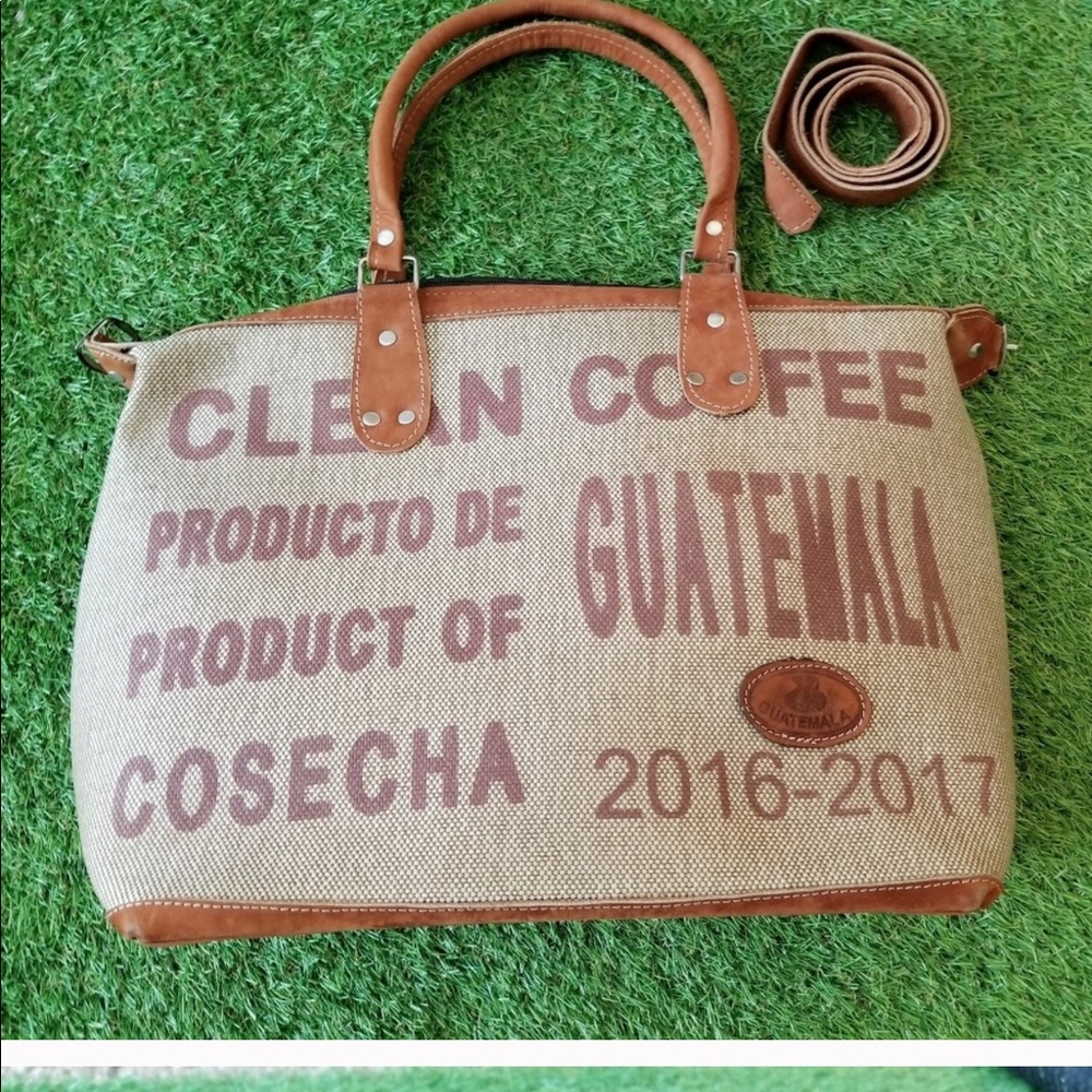 Hand made Clean Coffee weekend bag